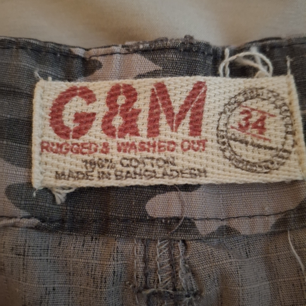 G & M Men's Camouflage Cargo Shorts - Picture 6 of 10
